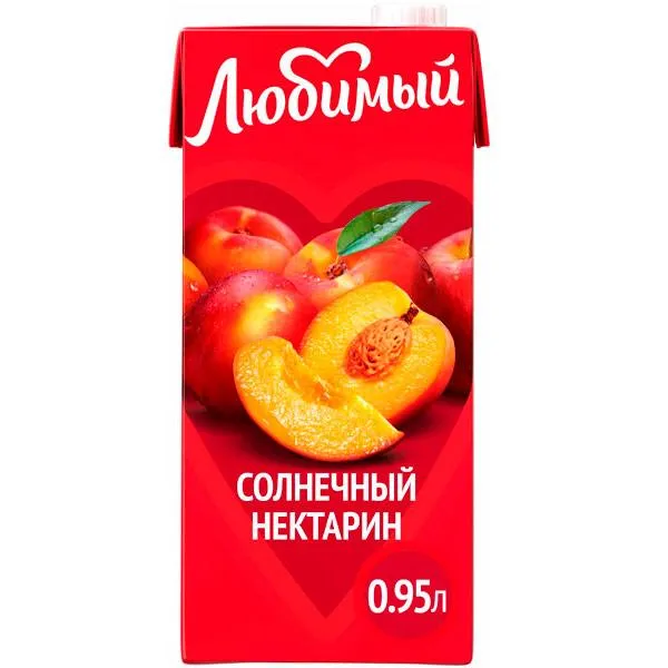 Сок Любимый 1 л (солнечный нектарин) 